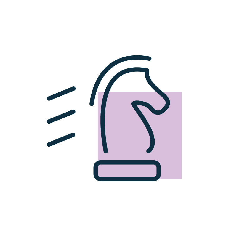 Tokenization use case: chess knight piece in motion